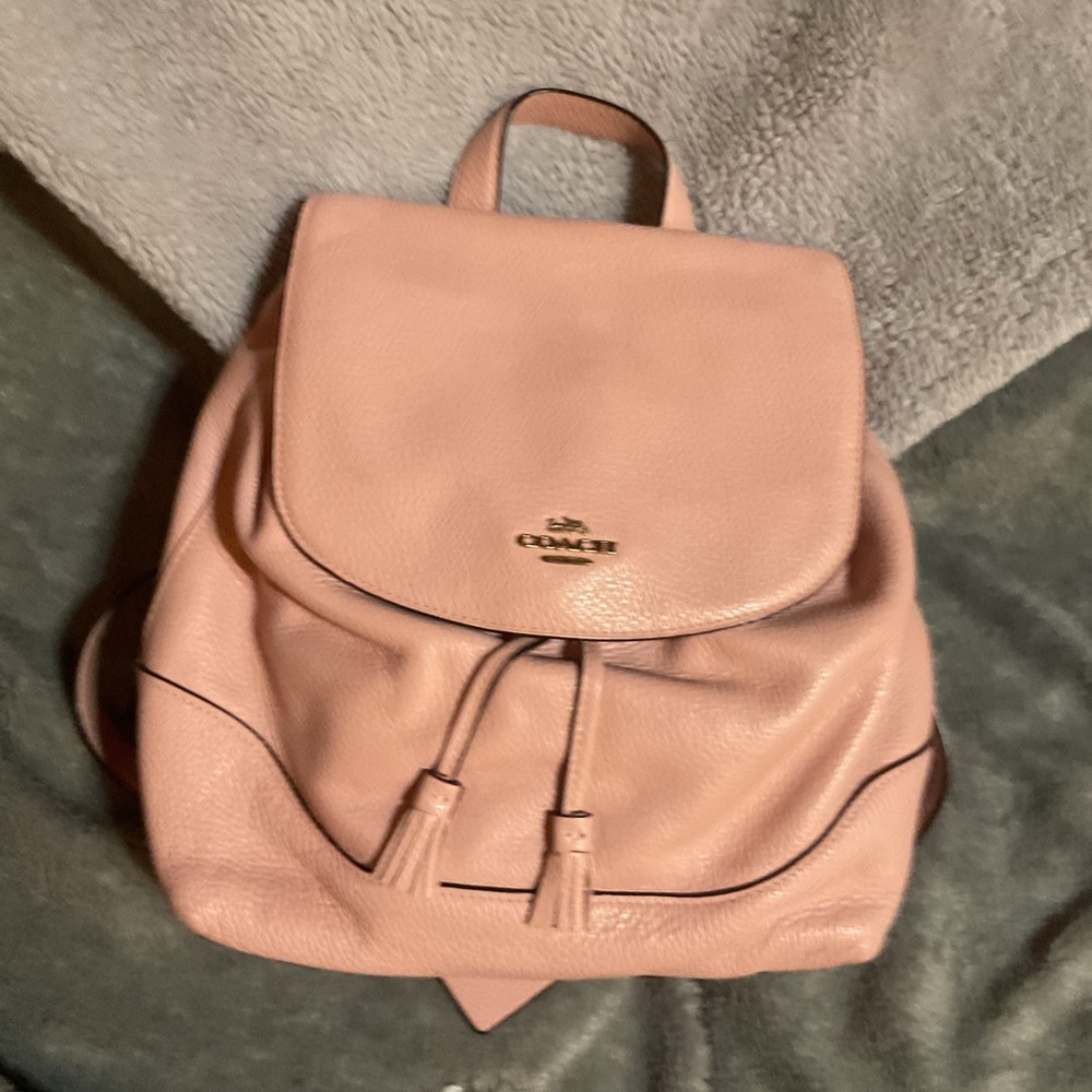 Coach Elle Pink Leather Backpack